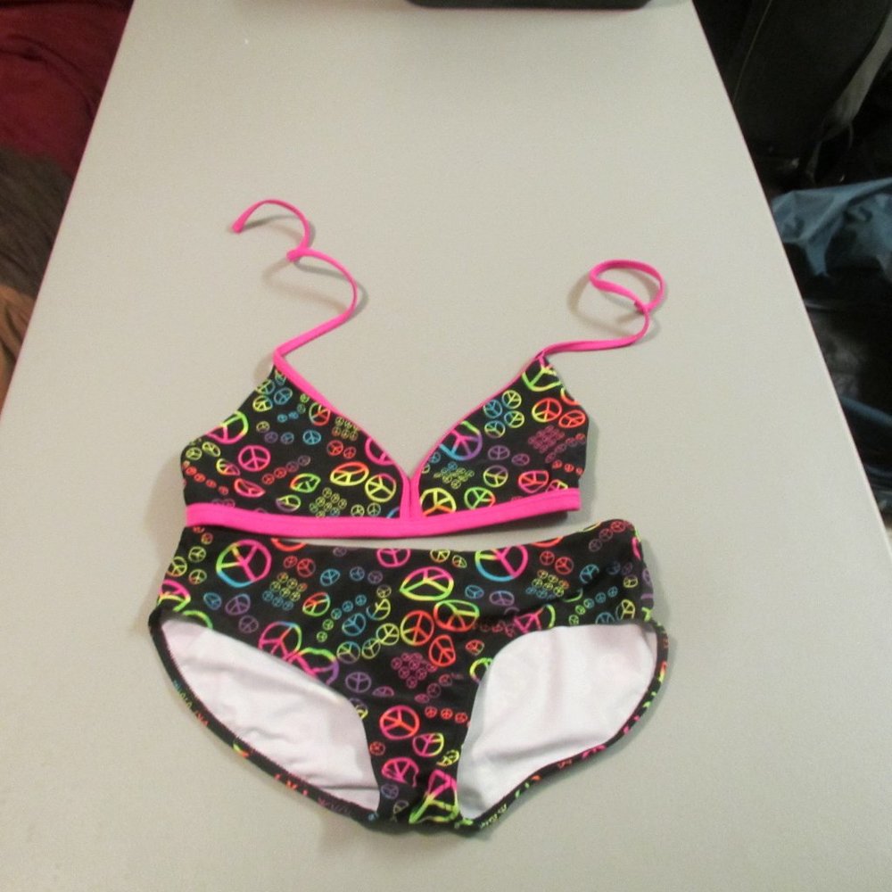 Multi Color Xhilration 2 Pcs Bikini Swimsuit Size XL